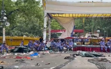 धर्मेंद्र प्रधान का इस्तीफा, CJP का आंदोलन खत्म, जंतर-मंतर से लौट रहे प्रदर्शनकारी
