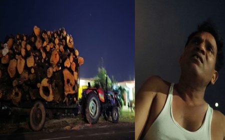 लकड़ी माफिया की कवरेज करने पर गाली गलौज अभद्र भाषा का प्रयोग