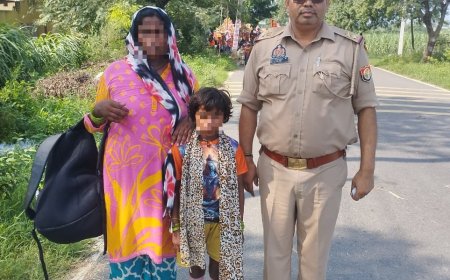कांवड़ यात्रा में माता-पिता से बिछड़ी 10 वर्षीय बालिका को पुलिस ने सकुशल बरामद किया