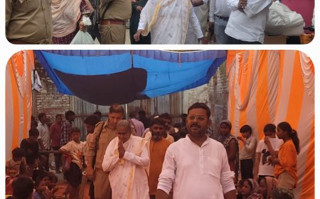 बहजोई में पवित्र सावन माह की सेवा भावना का सुंदर दृश्य देखने को मिला।