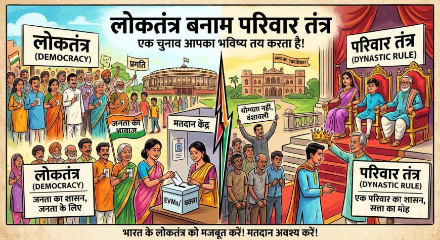 भारतीय राजनीति में लोकतंत्र बनाम 'कुलीनतंत्र': क्या राजनीति सिर्फ पारिवारिक विरासत बनकर रह गई है?