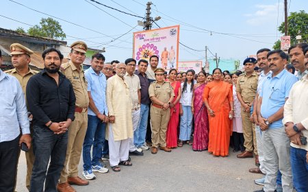 चांदपुर में मिशन शक्ति के तहत निकाली जागरूकता रैली, महिलाओं को सुरक्षा के प्रति किया जागरूक